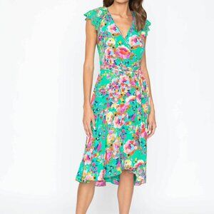 NWT Caballero Nelia Dress - Acrylic Painted Flower - Size M